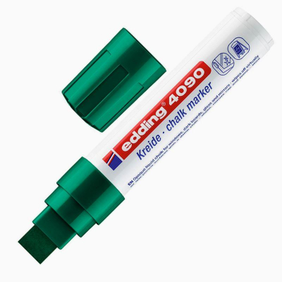 Маркер-жидкий мел Edding Chalk Marker 4-15.0мм зеленый