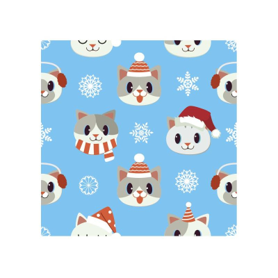 Бумага упаковочная новогодняя 70х100см с рисунком 