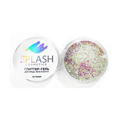 Гель для лица, тела и волос SPLASH с блестками  30гр 'Бриллиантовая радуга'