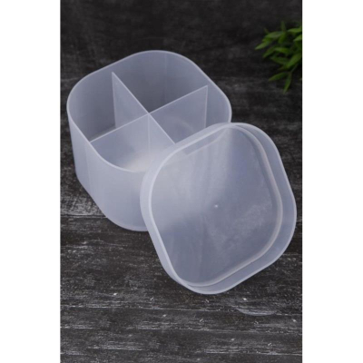 Коробка для хранения ILikeGift 'Classic' 4отд 12х12х10см прозрачная