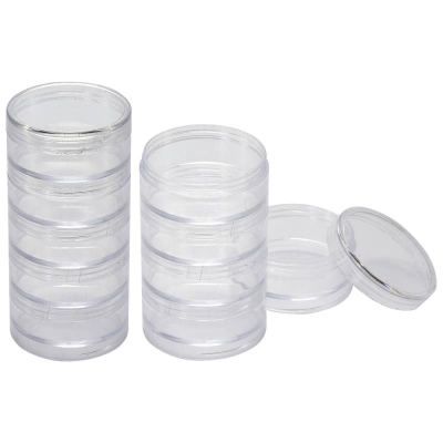 Контейнер для мелких принадлежностей Hobby Time ø-6х12см  6 отделов пластиковый прозрачный