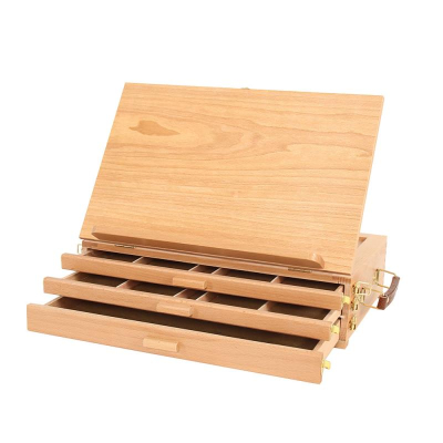 Мольберт настольный для пастели Малевичъ МЛ-38 42х28х13см с ящиками бук