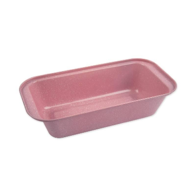 Форма для выпечки кекса металлическая 25.5х13см розовая