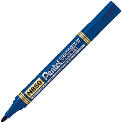 Маркер перманентный Pentel круглый  4.2мм синий