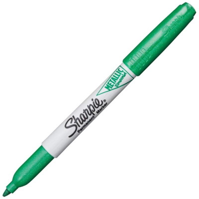 Маркер перманентный Sharpie® Fine круглый 2.0мм  металлик изумрудный