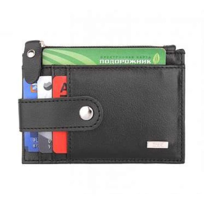 Футляр для кредитных карт Esse Крис Dark кожа черный