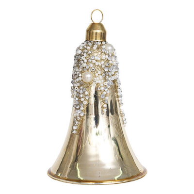 Колокольчик 7х7х9см 'Ретро' золото стекло