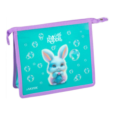 Папка для тетрадей A5 deVENTE с расширением&nbsp;&nbsp;1 отделение на молнии пластиковая 'Little Rabbit'