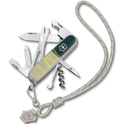Нож  91мм Swiss Army Knives 16 функций Companion 'New York Style' со шнурком на шею в подарочной коробке