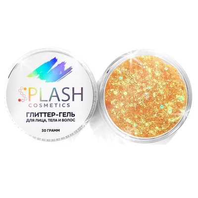 Гель для лица, тела и волос SPLASH с блестками  30г 'RADIANT LEMON'