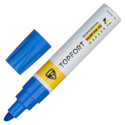 Пейнтмаркер&nbsp;&nbsp;6-8.0мм Topfort 'Professional' алюминиевый корпус синий