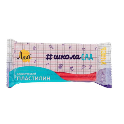 Пластилин в брусках Лео 'ШколаСад' 240г красный
