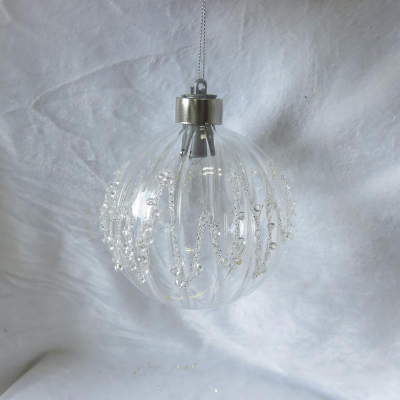 Шар 100мм прозрачный стекло c Led подстветкой