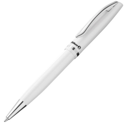 Ручка шариковая автоматическая Pelikan 0.8мм Jazz Elegance Pearl White белый корпус синяя в блистере