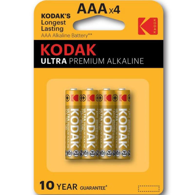 Батарейка Kodak  1.5V AAA/LR03 ULTRA Premium Alkaline  4шт в блистере