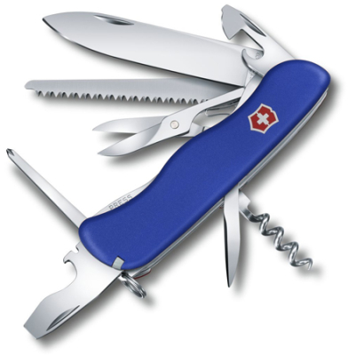 Нож 111мм Pocket Multi-Tool 14 функций Outrider блокировка лезвия синий