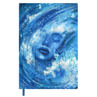 Ежедневник A5 Escalada 240стр ляссе обложка искусственная кожа Наппа 'Вода'