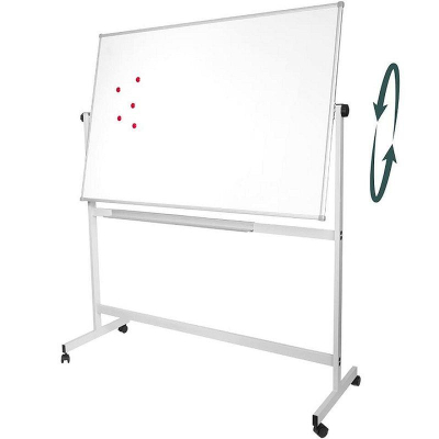 Доска магнитно-маркерная на подставке 180х100см Attache 'Twist ' вращающаяся 2 поверхности лаковое покрытие