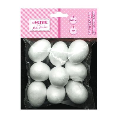 Заготовка для декорирования из пенопласта deVENTE 'Яйцо'  5х3.5см 8шт