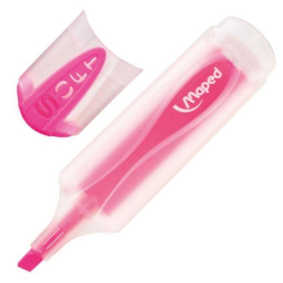 Текст-маркер Maped Fluo Peps Soft Translucent 1-5.0мм розовый