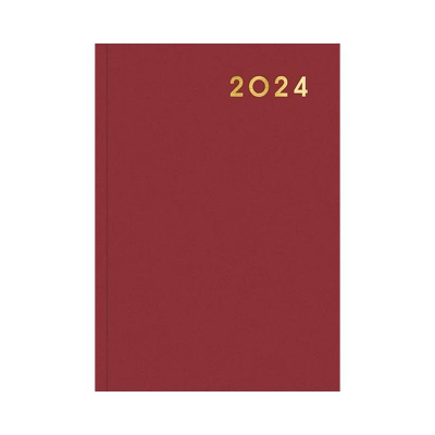 Ежедневник 2024 A5 Lamark 'Class' 320стр бумвинил бордовый