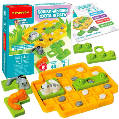 Игра настольная Bondibon 'Кошки-мышки. Охота играть'