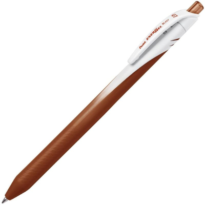Ручка гелевая автоматическая Pentel 0.7мм 'EnerGel' одноразовая коричневая