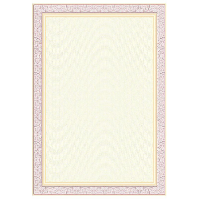 Сертификат A4 Attache рамка 'Красно-оранжевая' 120г/м²&nbsp;&nbsp;50л