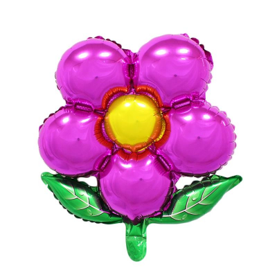 Шар воздушный фольгированный Фигура Цветок фуксия Страна Карнавалия 50см