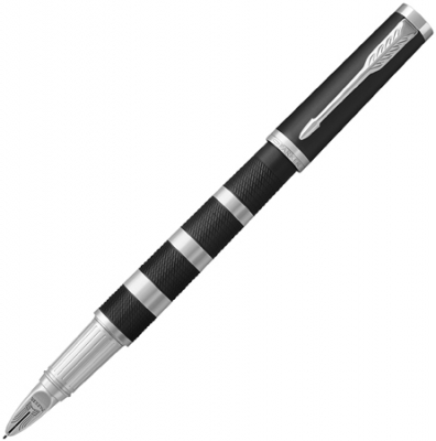 Ручка Parker 5th Ingenuity L Black Rubber & Metal CT F500 Fine черные чернила