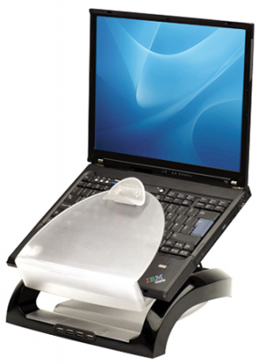 Рабочая станция для ноутбука Fellowes® Smart Suites®  6кг/17"  5 углов наклона 4 порта USB отдел для мелочей черная