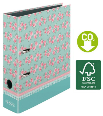 Папка файл A4  80мм Herlitz Ladylike Roses