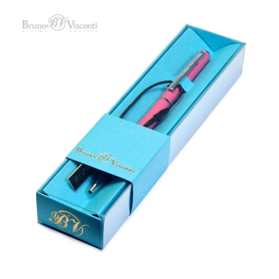 Ручка шариковая BrunoVisconti® 'Palermo' 0.7мм металлический Soft Touch коралловый корпус синие чернила