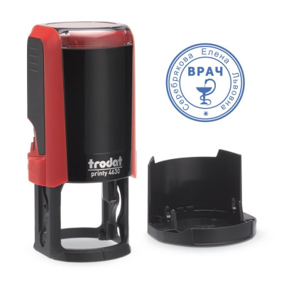 Оснастка для печати d30мм Trodat Printy 4630P4 красный корпус