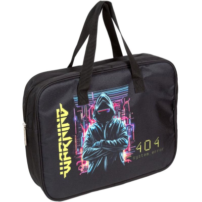 Папка для уроков ИЗО и технологии deVENTE 36x28x8см полиэстер на молнии 'Cyber'