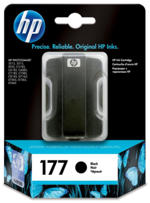 Картридж струйный HP №177 PS3213/3313/8253/C7183/C7283/C7283/D7163/D7263/7363/7463 черный ресурс 300стр (6мл)