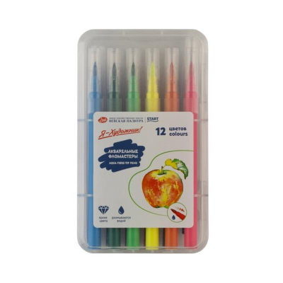 Фломастеры акварельные  12цв Невская палитра Я - Художник в пластиковом пенале