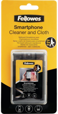 Набор для очистки смартфонов Fellowes® спрей 20мл +салфетка из микрофибры +чехол