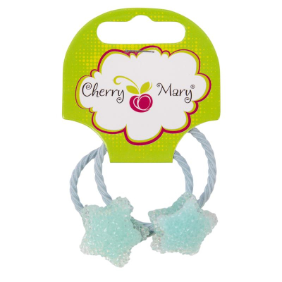 Резинки для волос CHERRY MARY 'Звезда'  2шт голубые