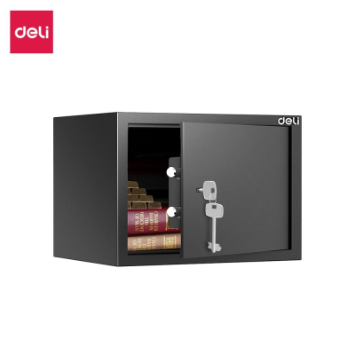 Сейф мебельный Deli&nbsp;&nbsp;310х200х200мм&nbsp;&nbsp;4.5кг ключевой замок черный