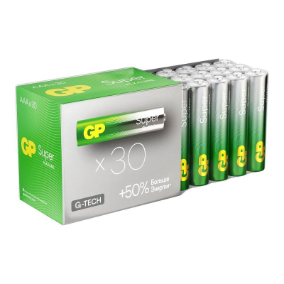 Батарейка GP&nbsp;&nbsp;1.5V AAA/LR03 Super Alkaline 30шт