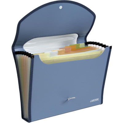 Папка-органайзер deVENTE&nbsp;&nbsp;8 отделений A4 на резиновой застежке 'sigNATURE' Сумеречно синяя