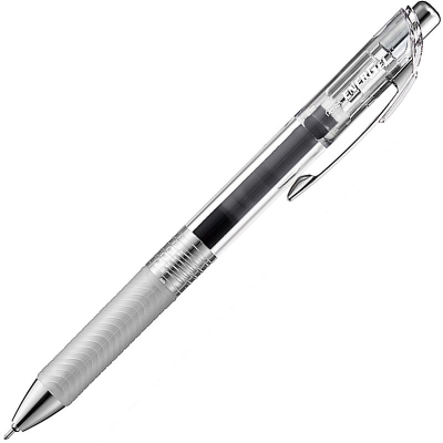 Ручка гелевая автоматическая Pentel 0.5мм 'EnerGel' InFree с резиновой манжетой черная