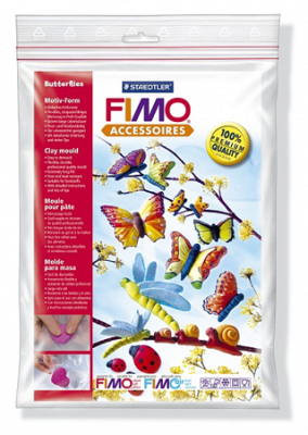 Формочки для слепков художественного качества Fimo Бабочки 9 видов 9х4см