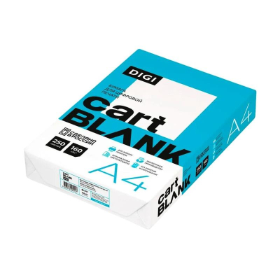 Бумага для полноцветной лазерной печати A4 160г 145% 250л Cartblank Digi