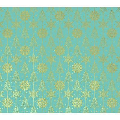 Бумага упаковочная новогодняя 70х100см с рисунком ассорти 