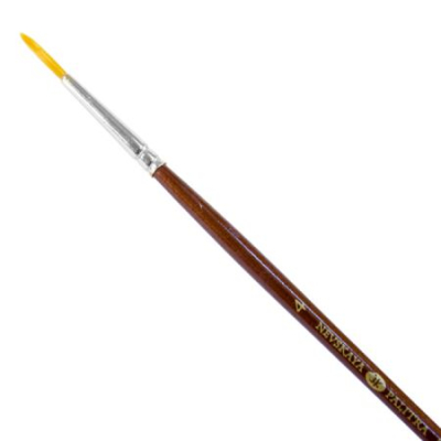 Кисть синтетика круглая Decola № 4 (2.6мм) ручка 15см