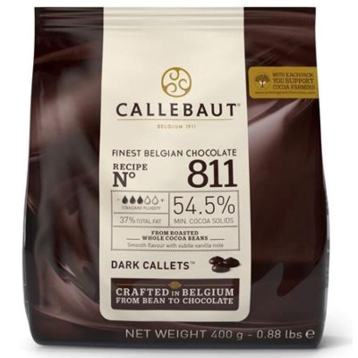 Шоколад темный Callebaut 54.5%  0.4кг