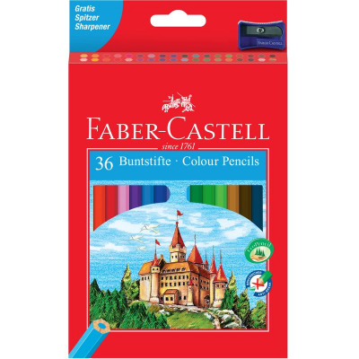 Карандаши  36цв Faber-Castell 'Замок' в картонной коробке