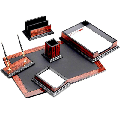 Набор настольный&nbsp;&nbsp;6 предметов Good Sunrise с настилом палисандр красное дерево